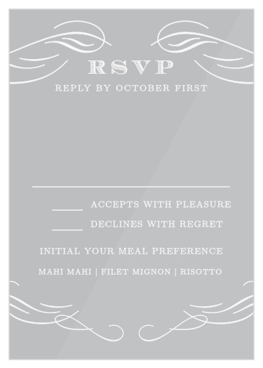 Scrolled Frame Clear Response Cards