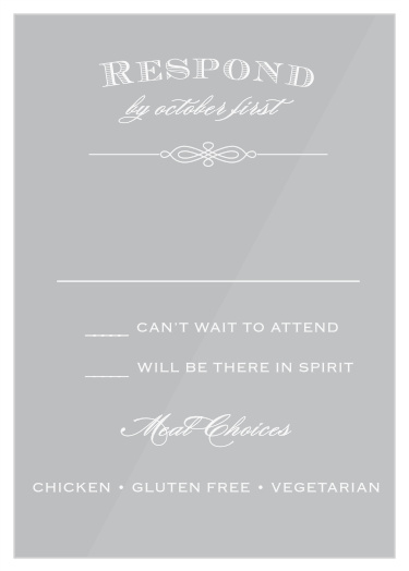 Antique Frame Clear Response Cards
