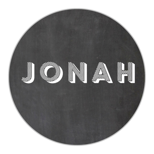 Chalkboard Bar Mitzvah Stickers