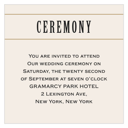 Diamond Field Ceremony Cards