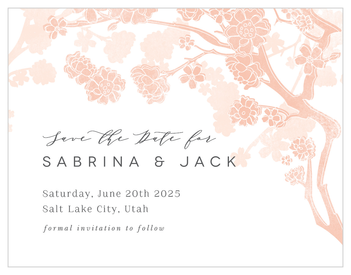 Tree Blossoms Save the Date Magnets