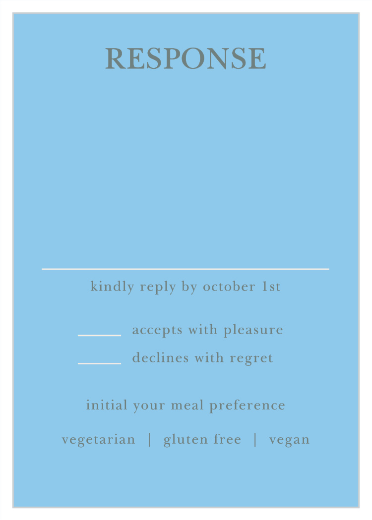 Regal Wreath Bat Mitzvah Response Cards