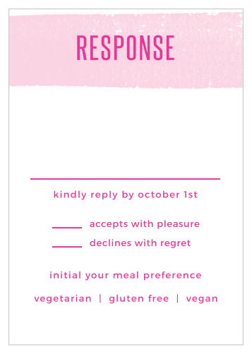 Watercolor Stripes Bat Mitzvah Response Cards