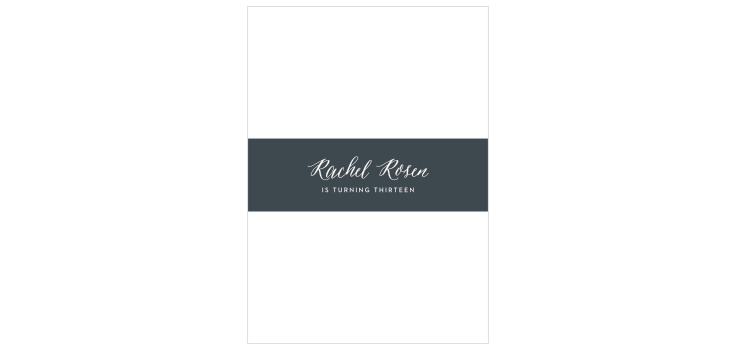 Watercolor Ikat Bat Mitzvah Belly Bands