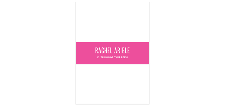 Watercolor Stripes Bat Mitzvah Belly Bands