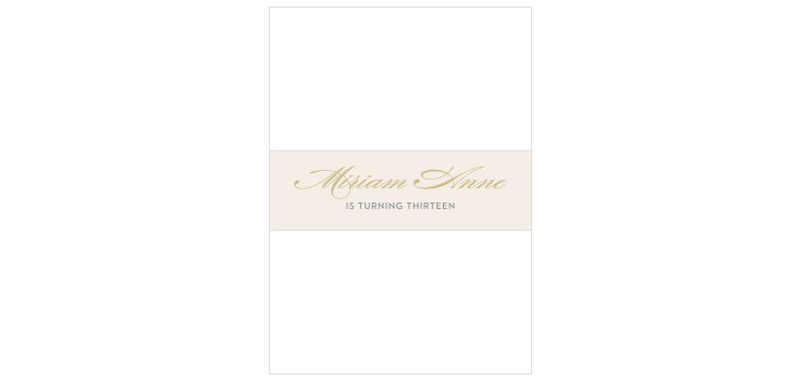 Golden City Bat Mitzvah Belly Bands