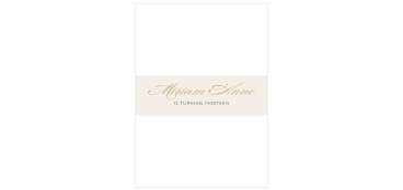 Golden City Bat Mitzvah Belly Bands