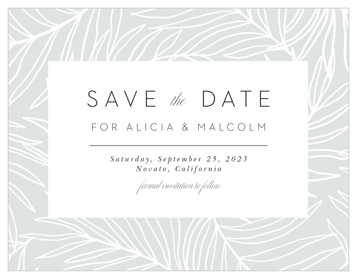 Bordered Fun Save the Date Magnets
