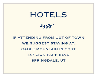 Lovely Lettering Bat Mitzvah Lodging Cards