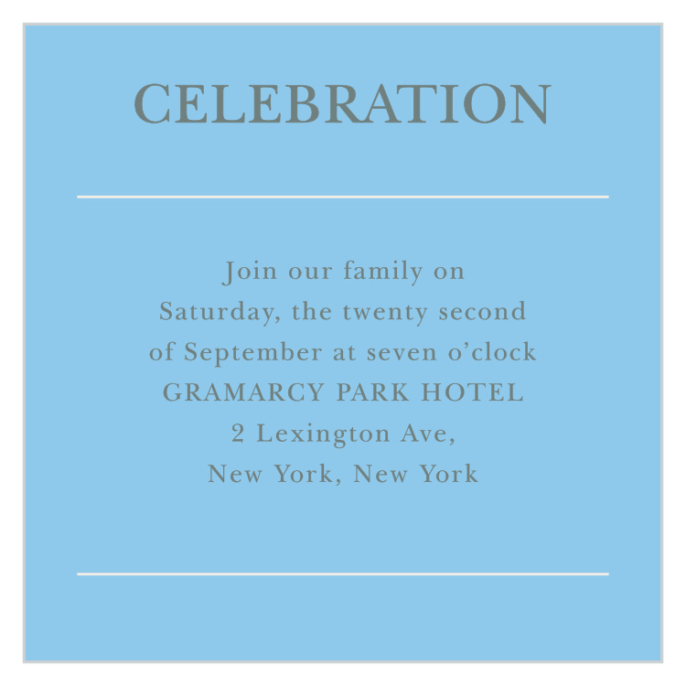 Regal Wreath Bat Mitzvah Reception Cards