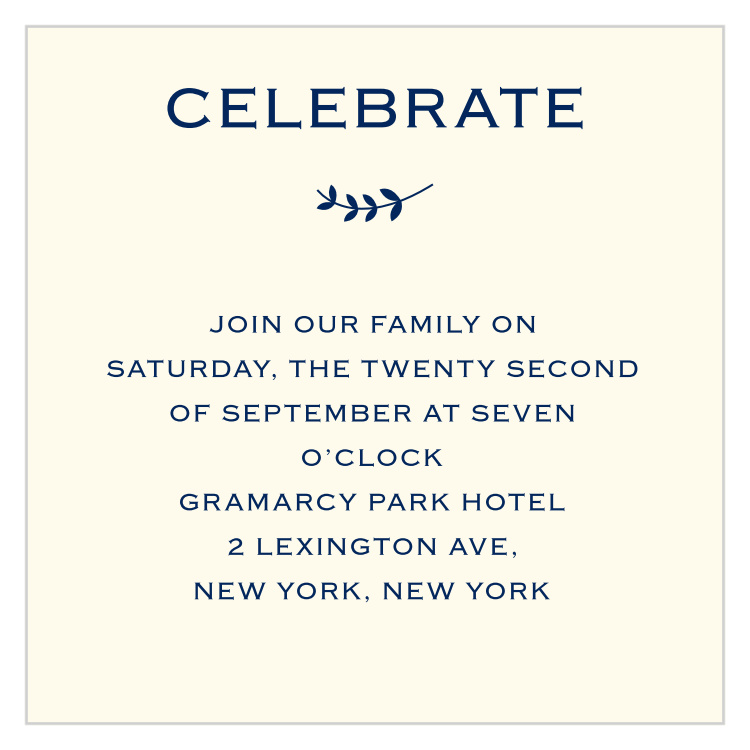 Lovely Lettering Bat Mitzvah Reception Cards