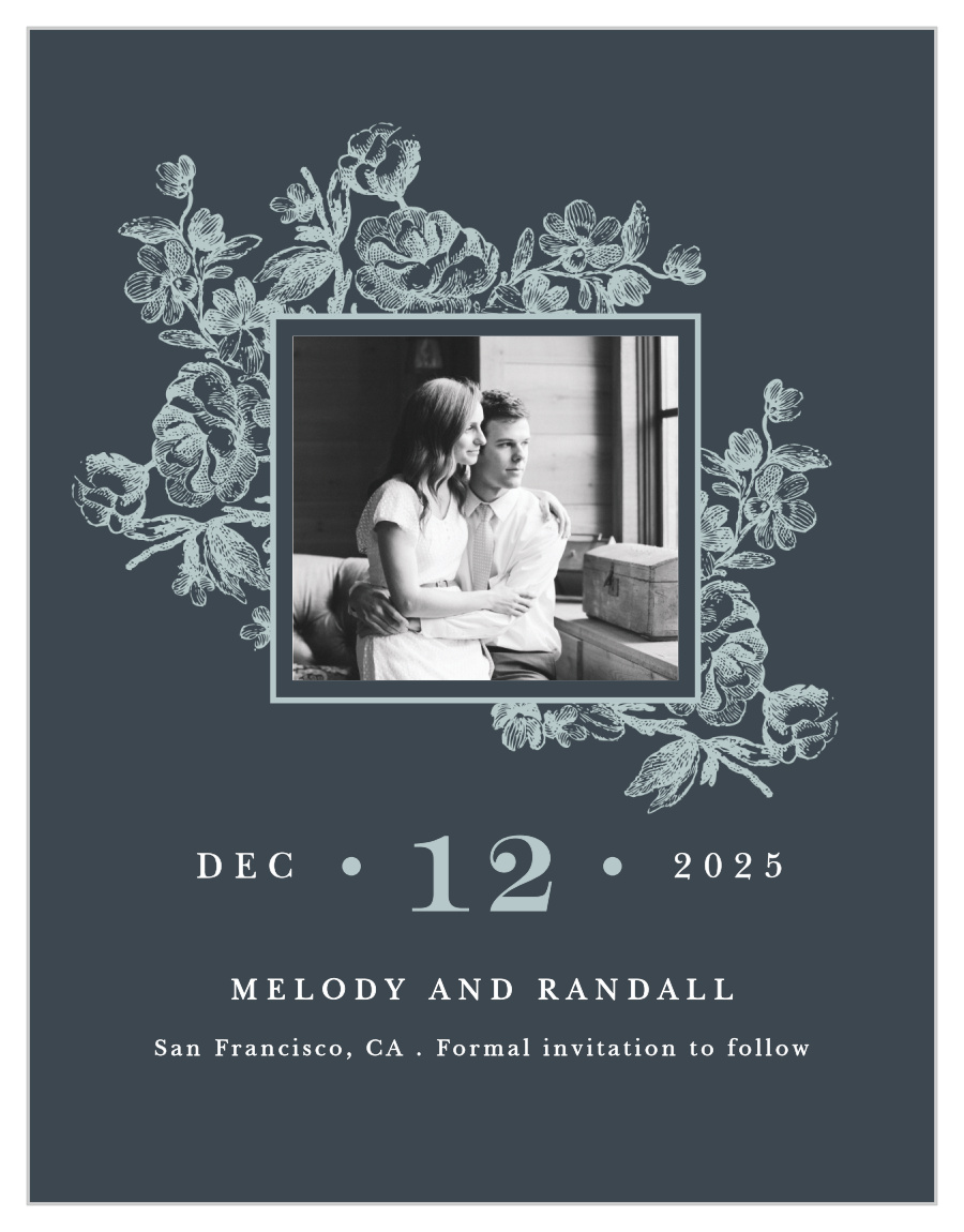 Victorian Square Save the Date Magnets