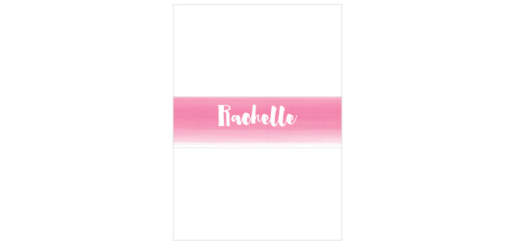 Watercolor Ombre Bat Mitzvah Belly Bands