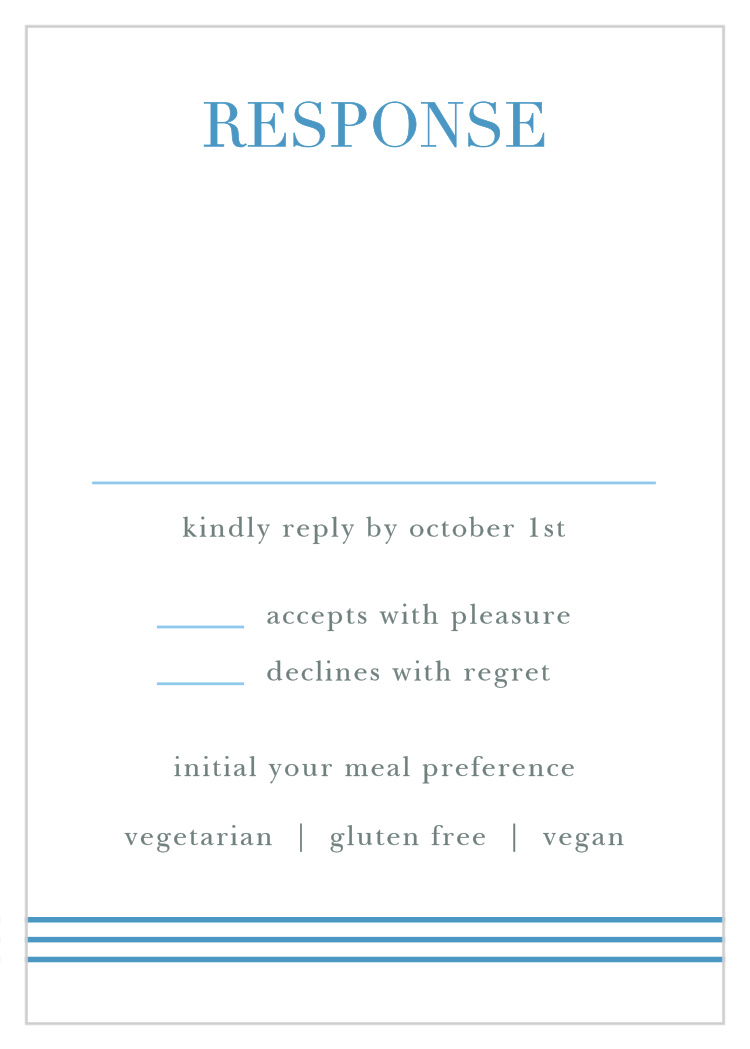Star of David Bar Mitzvah Response Cards