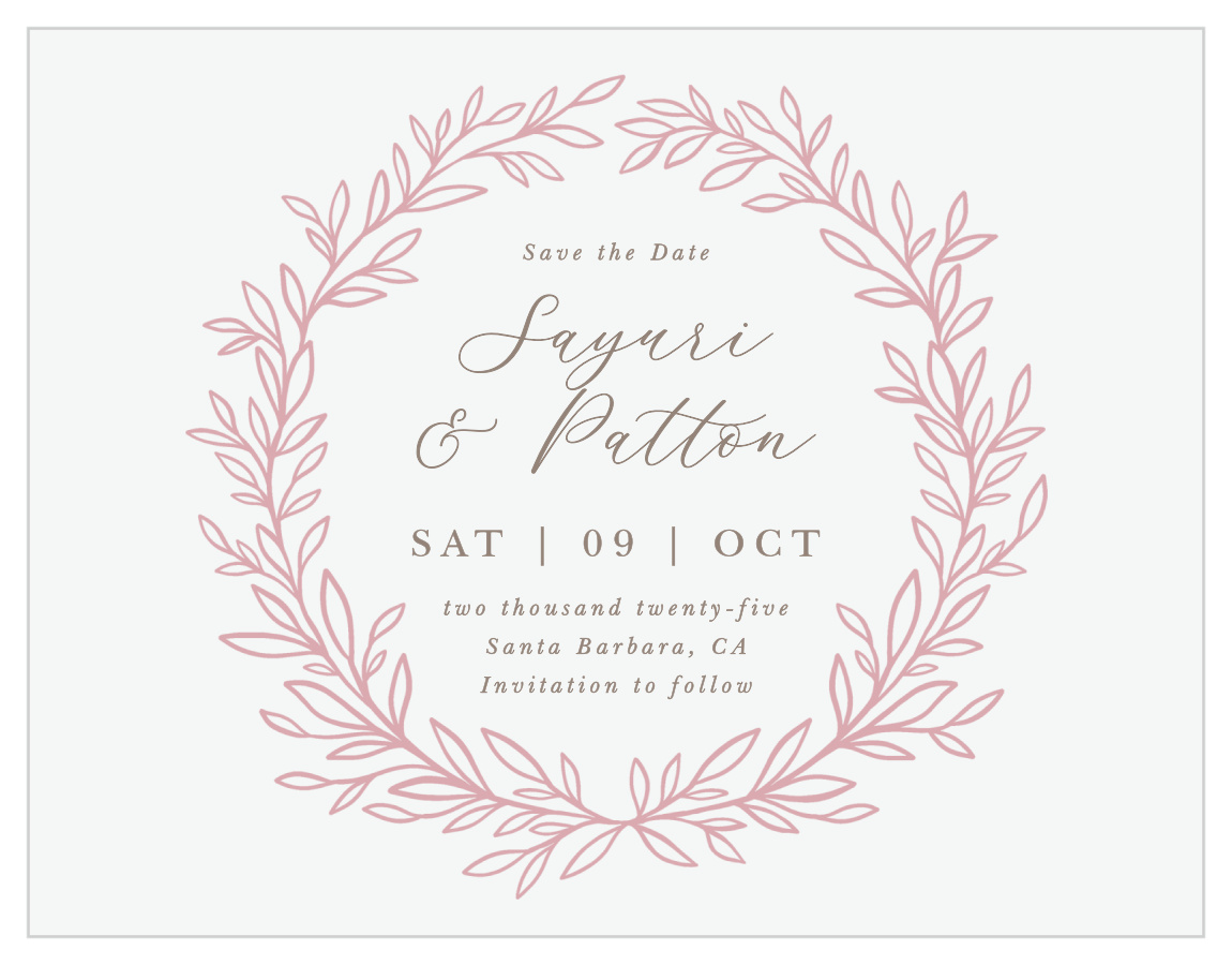 Circled Monogram Save the Date Magnets