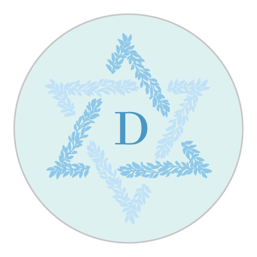 Star of David Bar Mitzvah Stickers