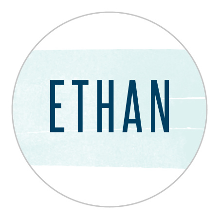Pleasant Paintbrush Bar Mitzvah Stickers