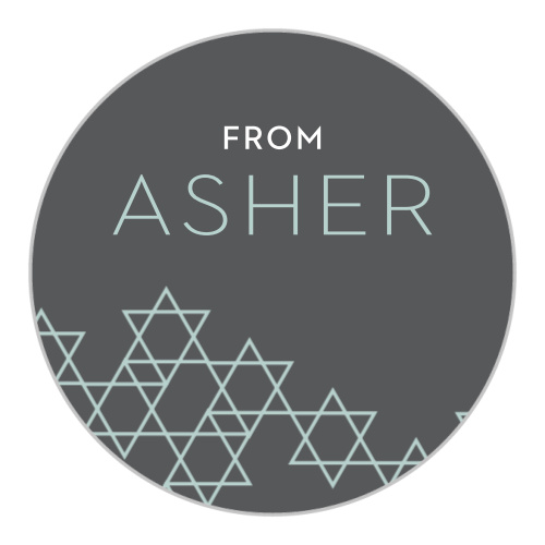 Star Pattern Bar Mitzvah Stickers