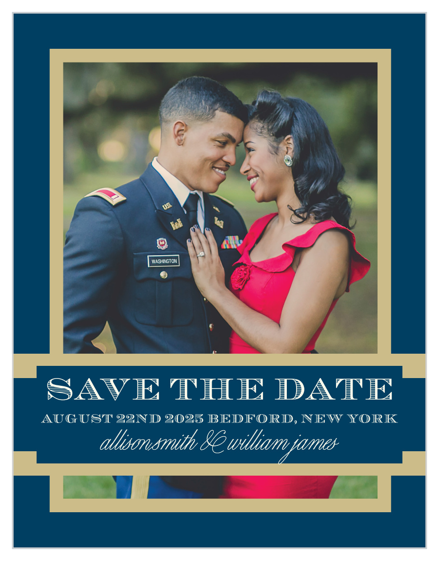 Photo Ribbon Save the Date Magnets