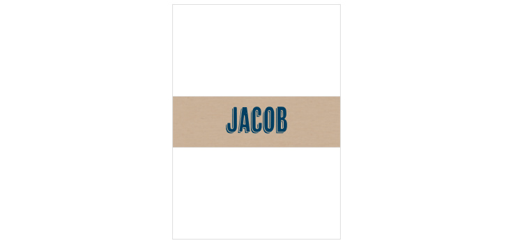 Rustic Kraft Bar Mitzvah Belly Bands