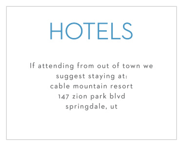Colorful Names Bar Mitzvah Lodging Cards