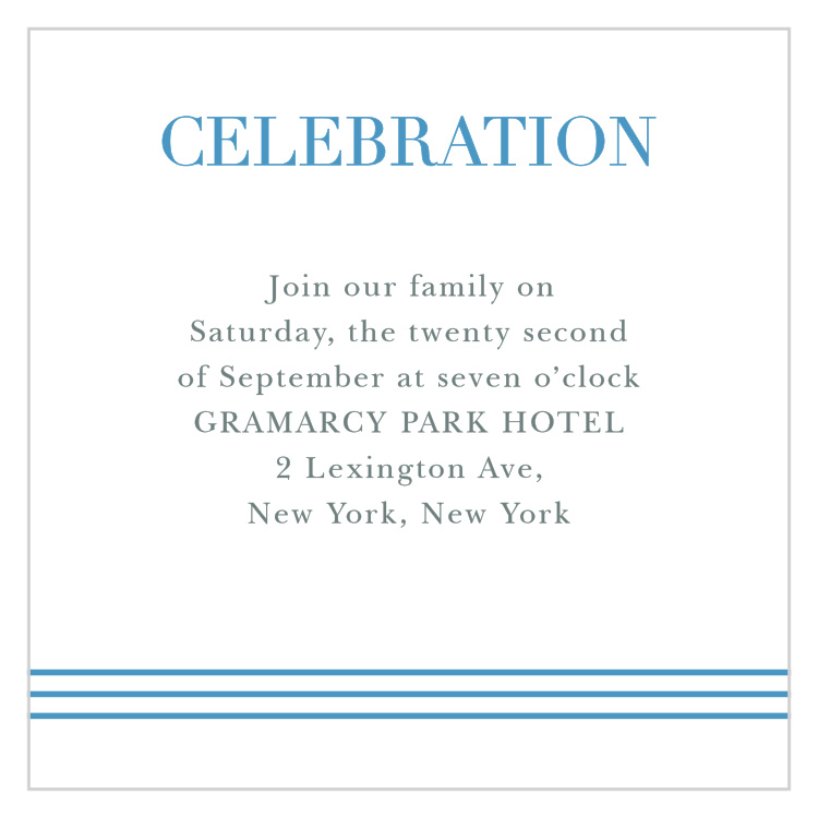 Star of David Bar Mitzvah Reception Cards