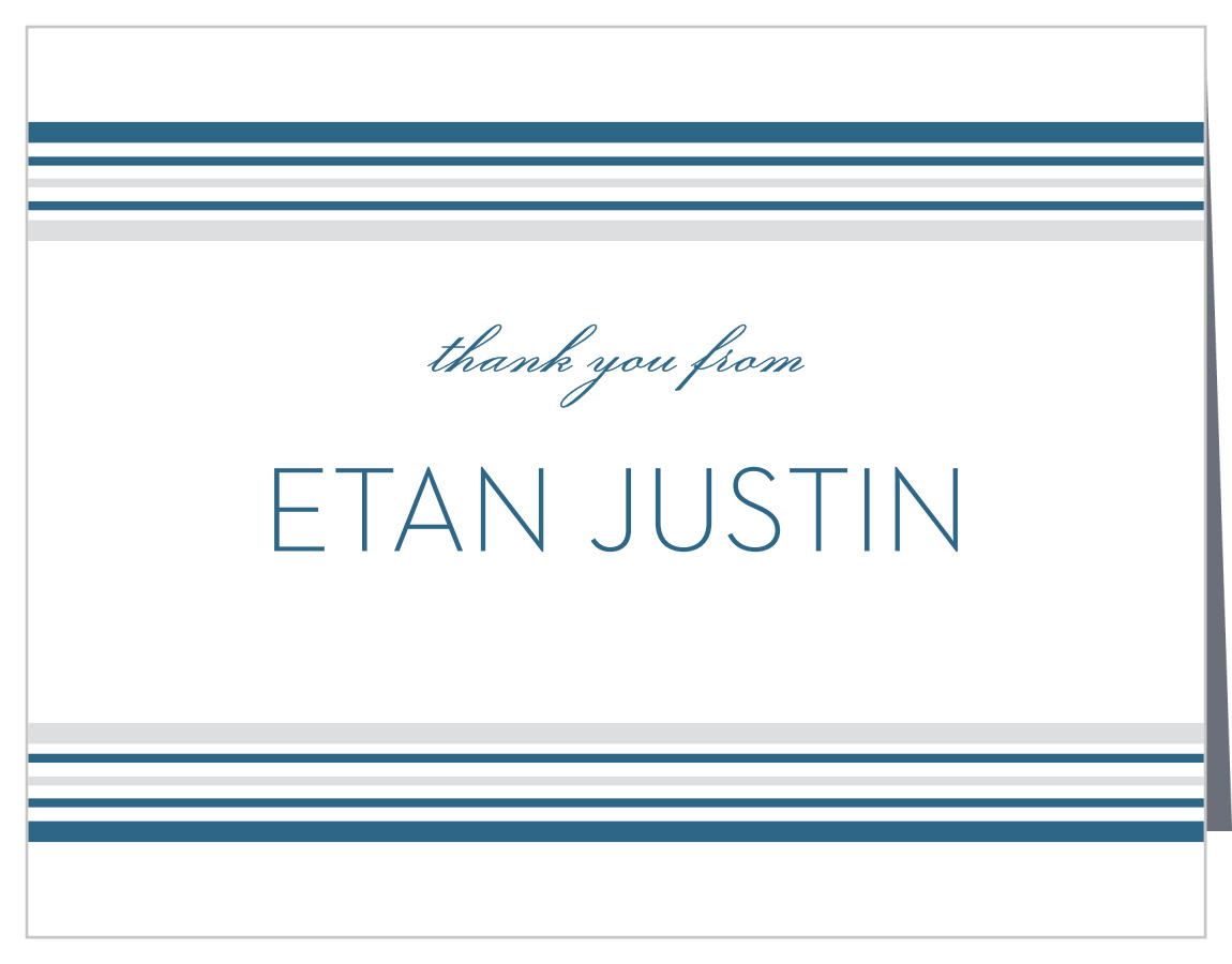 Mod Tallis Bar Mitzvah Thank You Cards