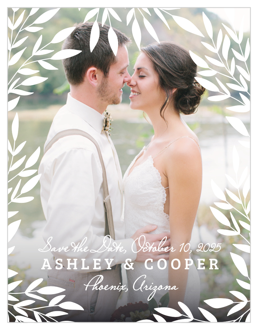 Lakeside Leaves Save the Date Magnets