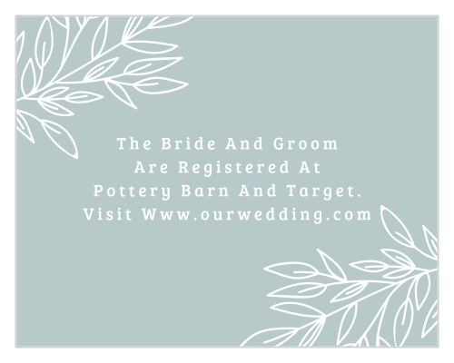 Lakeside Leaves Registry Cards