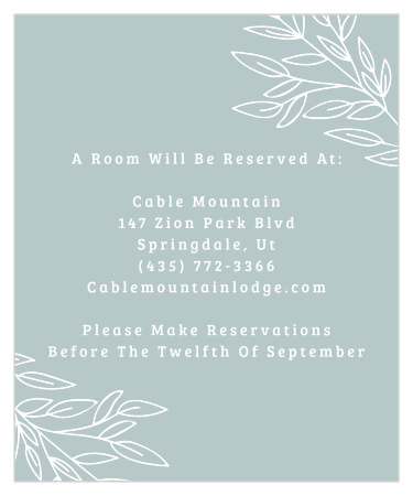 Lakeside Leaves Accommodation Cards