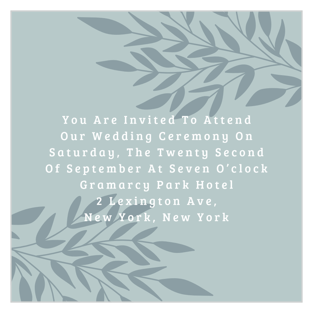 Lakeside Leaves Ceremony Cards