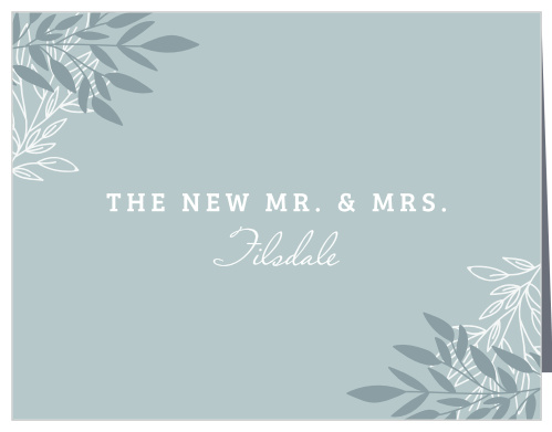 Lakeside Leaves Wedding Thank You Cards