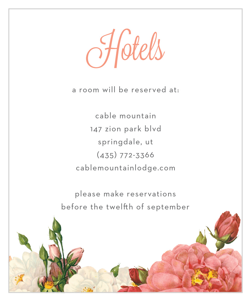 Le Jardinier Accommodation Cards