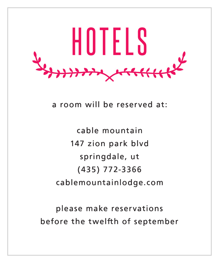 Simply Krafty Accommodation Cards