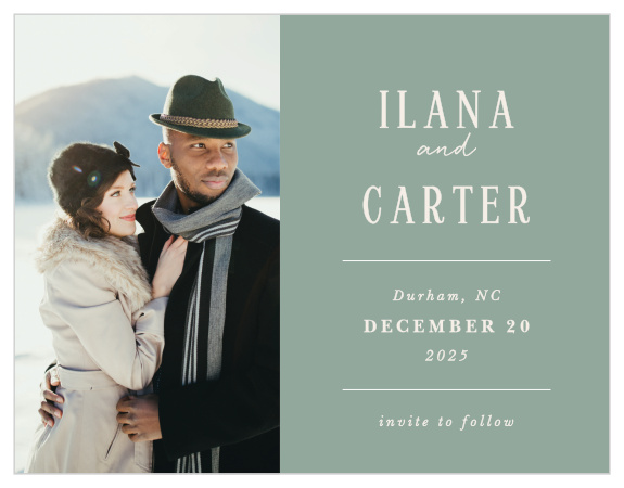 Announce your big day in style with our Picturesque Tea Save the Date Magnet. 
