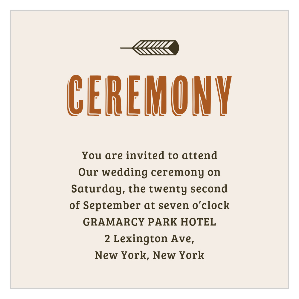 Desert Sky Ceremony Cards