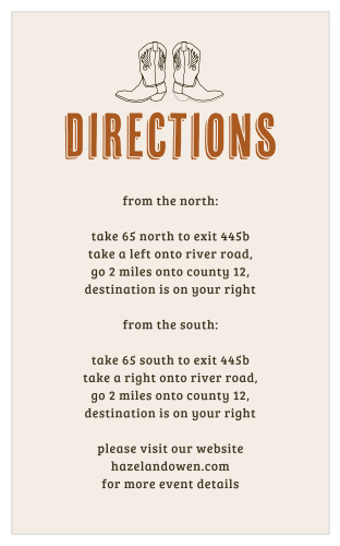 Desert Sky Direction Cards