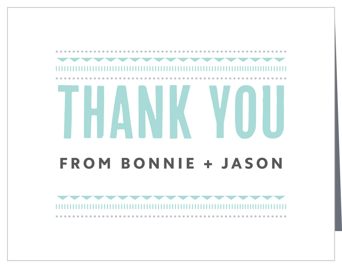Deco Charm Wedding Thank You Cards