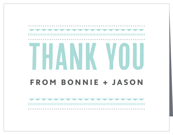 Deco Charm Wedding Thank You Cards