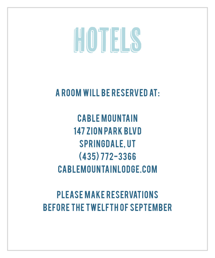 Dream Big Accommodation Cards