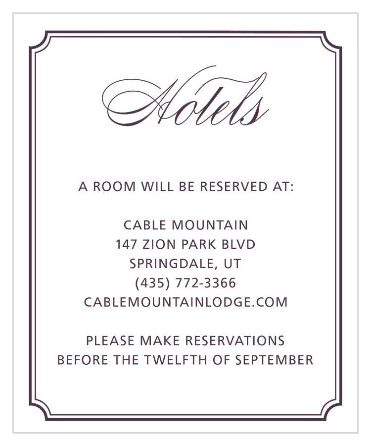 Style & Grace Accommodation Cards
