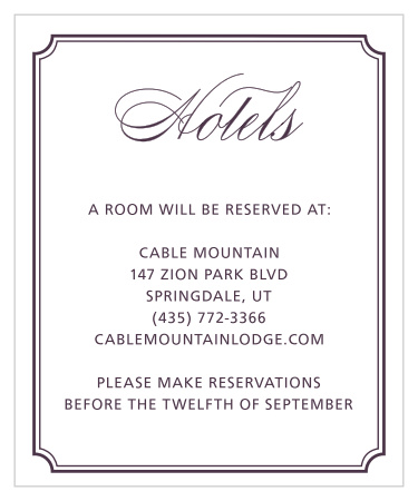 Style & Grace Accommodation Cards