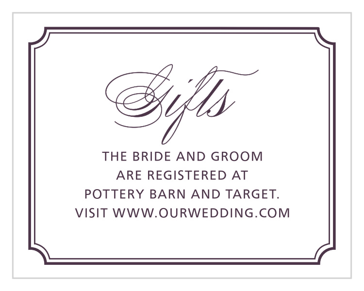 Style & Grace Registry Cards
