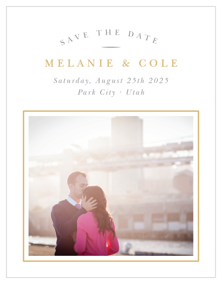 Be sure family and friends pencil in your special day when you send out our Completely Centered Save the Date Magnets.