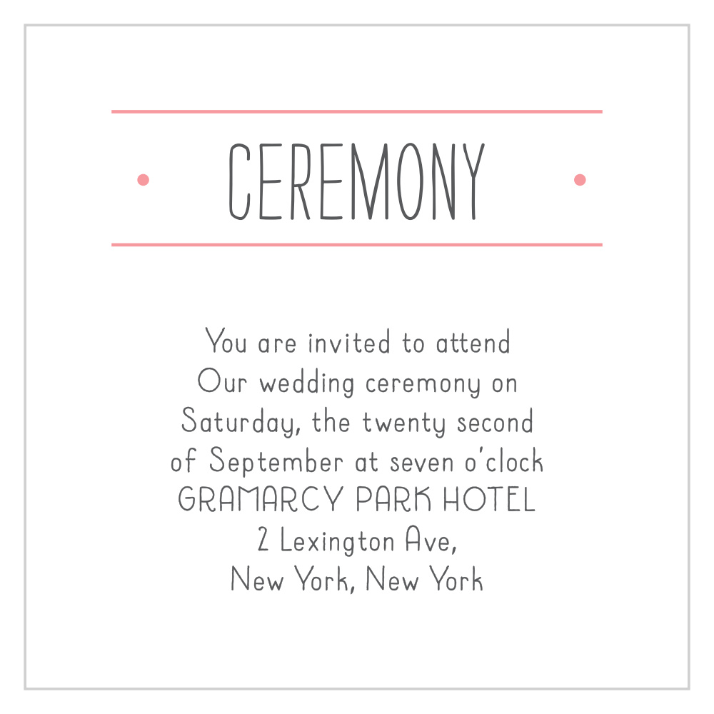 Simple Seal Ceremony Cards