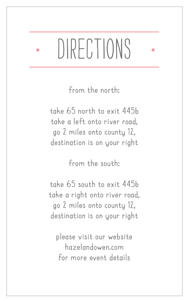 Simple Seal Direction Cards