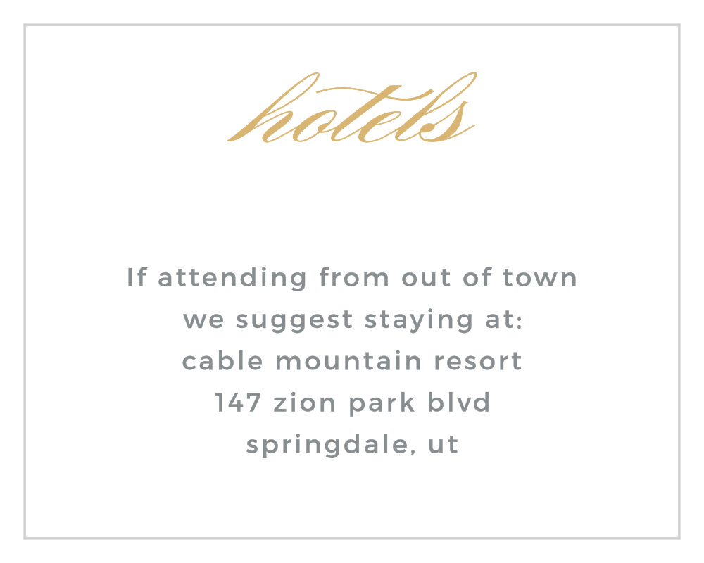 Golden City Foil Bat Mitzvah Lodging Cards
