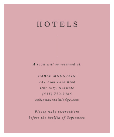 Photo Perfection Accommodation Cards