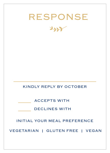 Lovely Lettering Foil Bat Mitzvah Response Cards
