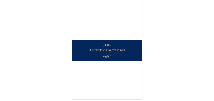 Lovely Lettering Foil Bat Mitzvah Belly Bands